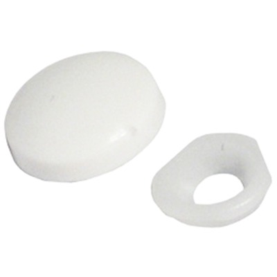 Pack of 20 White Anti Crack Screw Covers