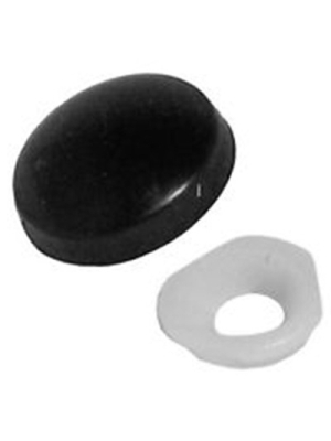 Pack of 20 Black Anti Crack Screw Covers