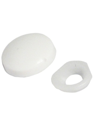 Pack of 4 White Anti Crack Screw Covers