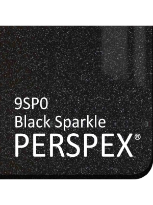 Black Sparkle Perspex