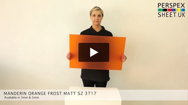 Orange Matt Perspex® Acrylic Sheet
