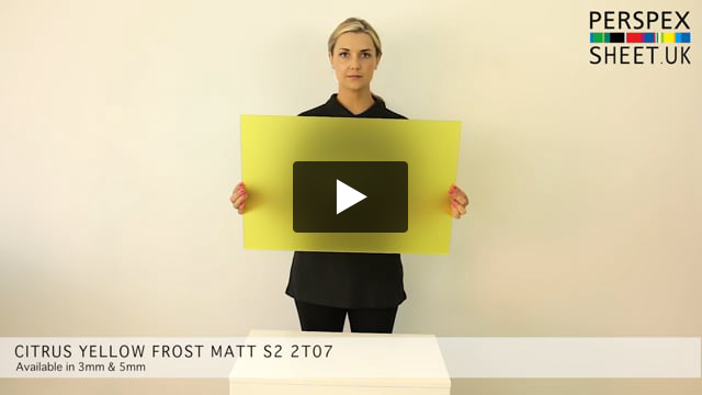 Yellow Matt Perspex® Acrylic Sheet