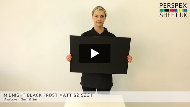 Black Matt Perspex® Acrylic Sheet