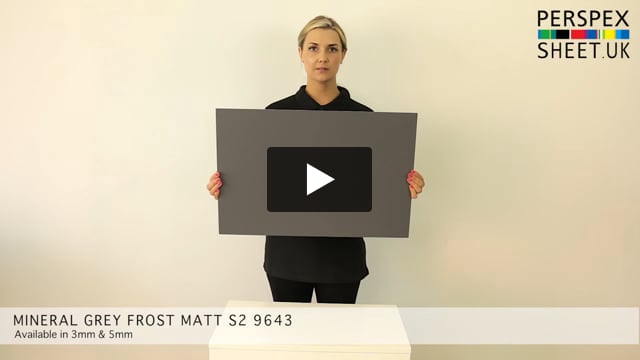 Dark Grey Matt Perspex® Acrylic Sheet
