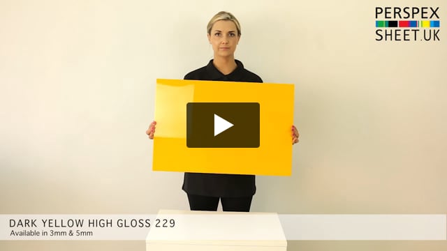 Dark Yellow Perspex Gloss 229