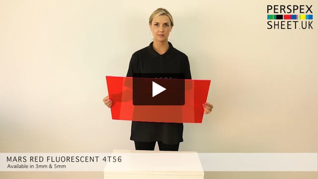 Red Fluorescent Perspex® Acrylic Sheet