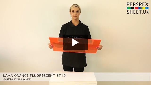 Orange Fluorescent Perspex® Acrylic Sheet