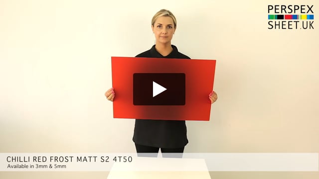 Red Matt Perspex® Acrylic Sheet