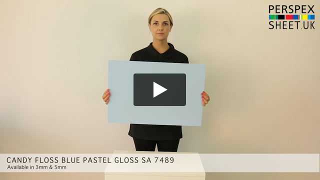Candy Floss Blue Matt Perspex SA-7489