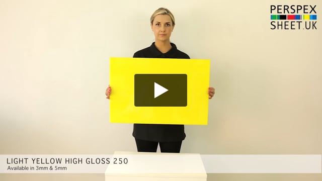 Light Yellow Perspex® Acrylic Sheet
