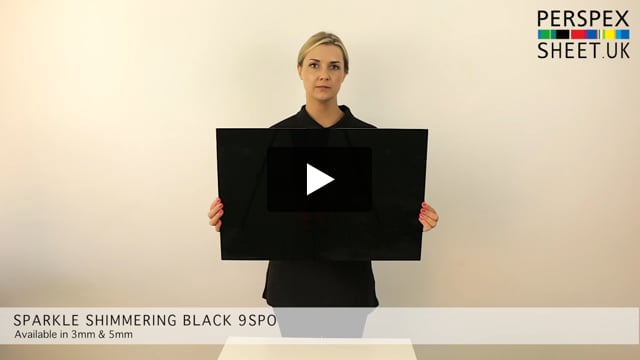 Black Sparkle Perspex 9SP0